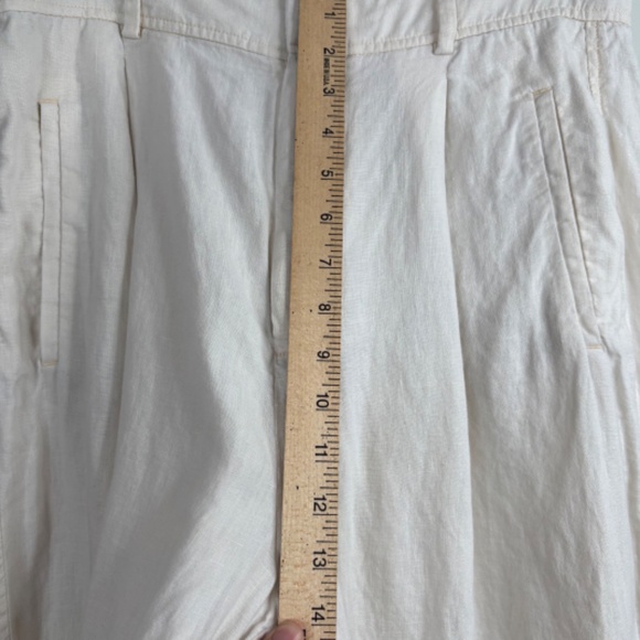 Everlane The Linen Way High Drape Pant in Natural Chambray 10 Wide Leg Beach - Picture 14 of 16